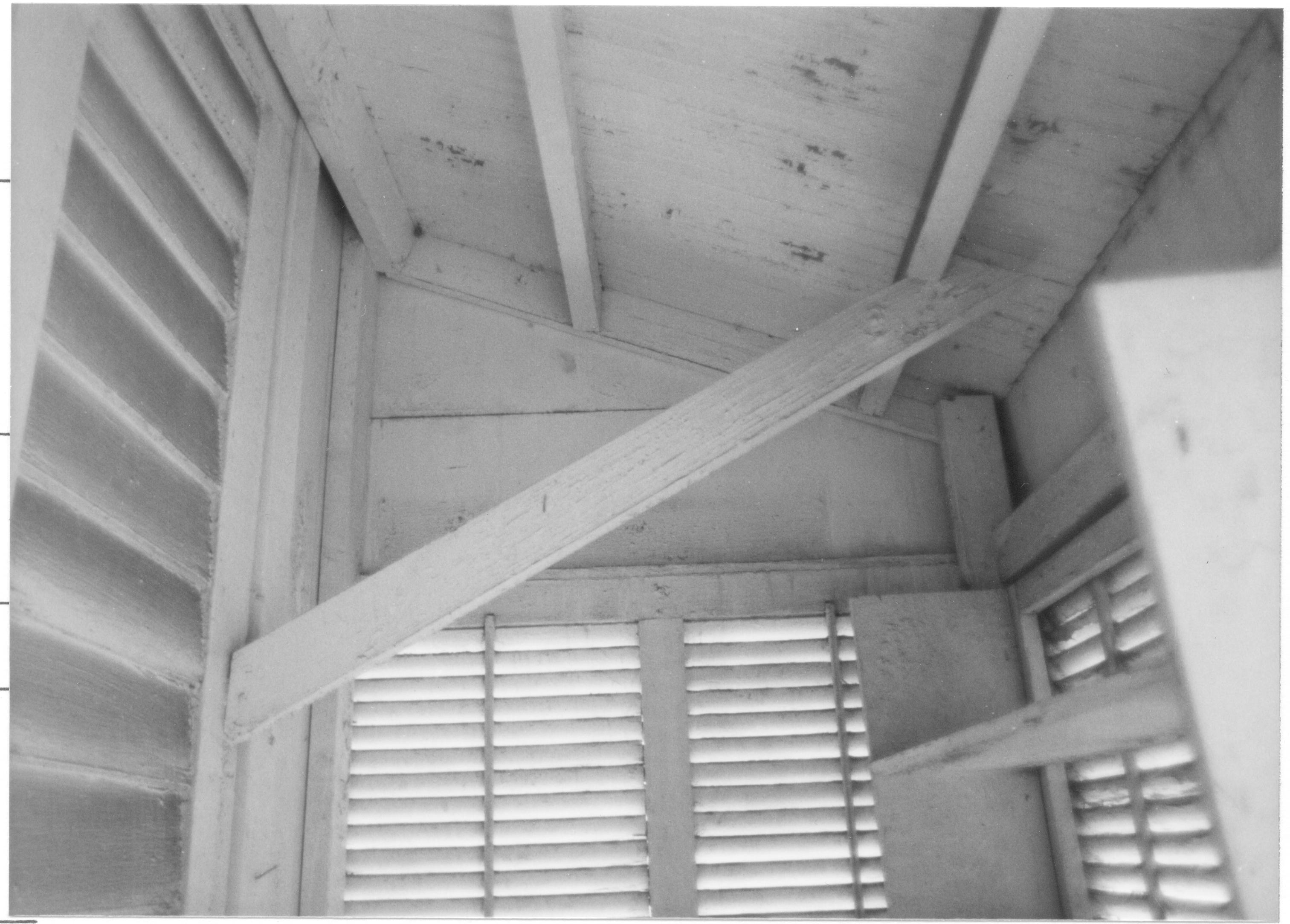 Morse House, HS-9 7-18; Vestibule roof frame Morse House, Exterior