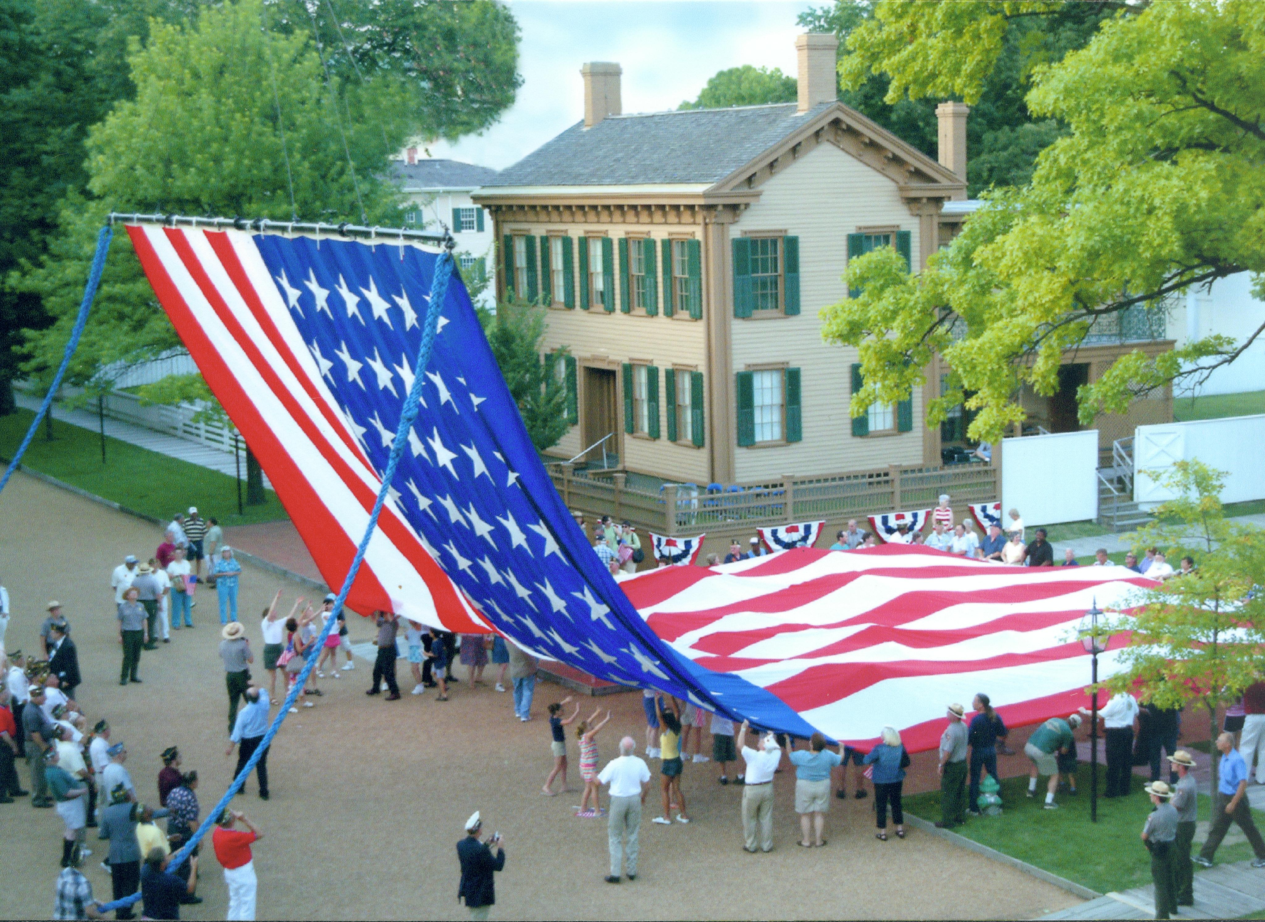 NA Lincoln Home NHS- National Flag Exhibit Honor Our Flag exhibit, National Flag