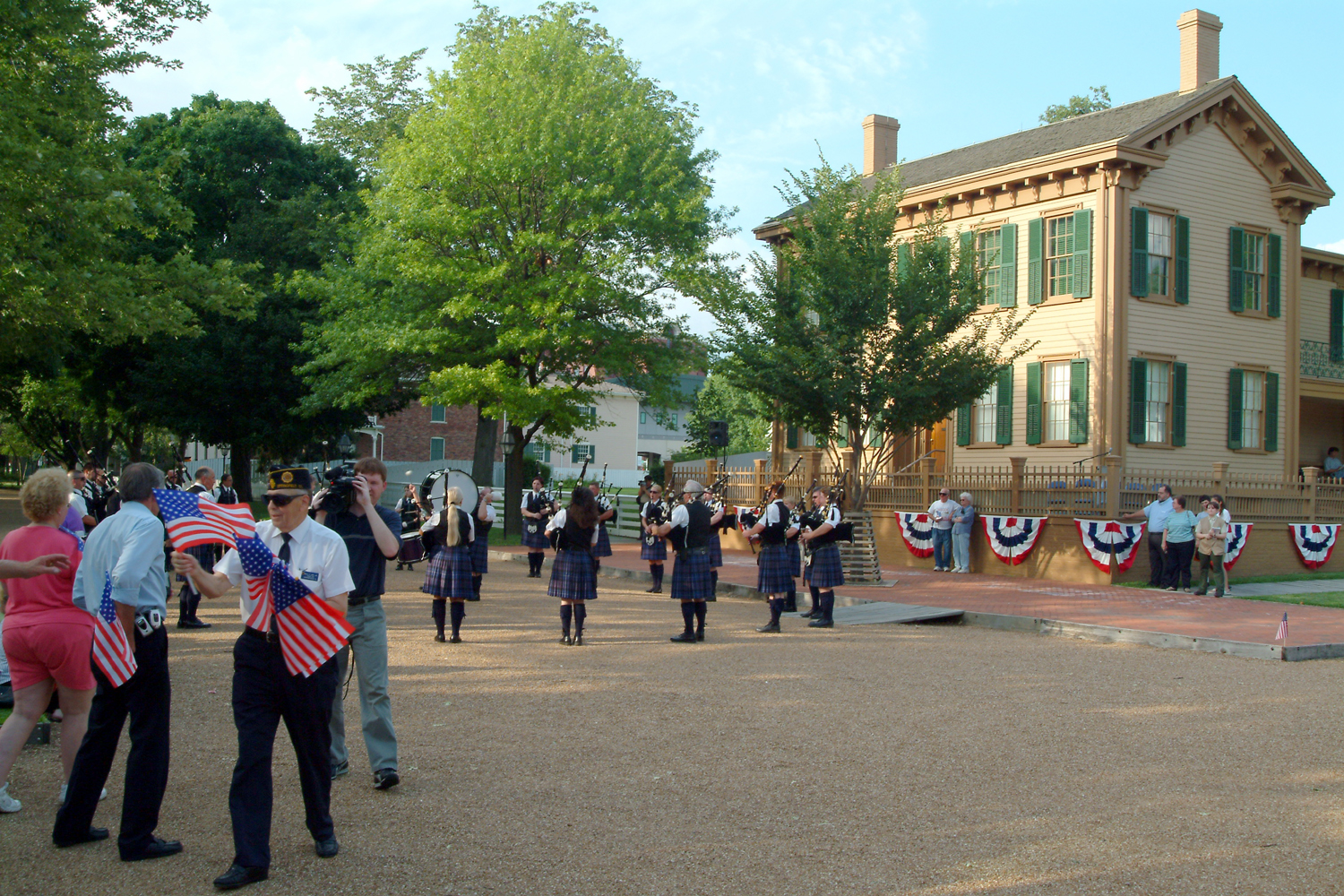 NA Lincoln Home NHS- National Flag Exhibit Honor Our Flag, Owens CD exhibit, National Flag