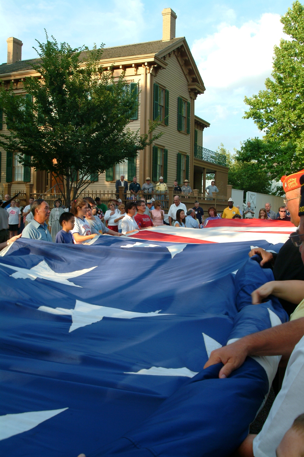 NA Lincoln Home NHS- National Flag Exhibit Honor Our Flag, Owens CD exhibit, National Flag