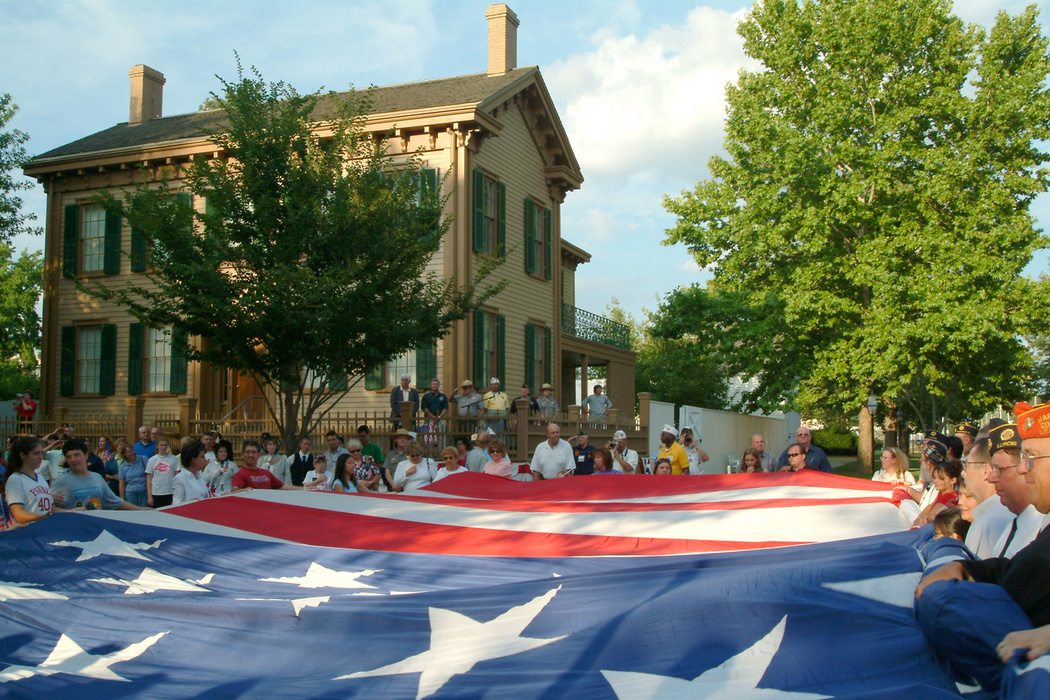 NA Lincoln Home NHS- National Flag Exhibit Honor Our Flag, Owens CD exhibit, National Flag