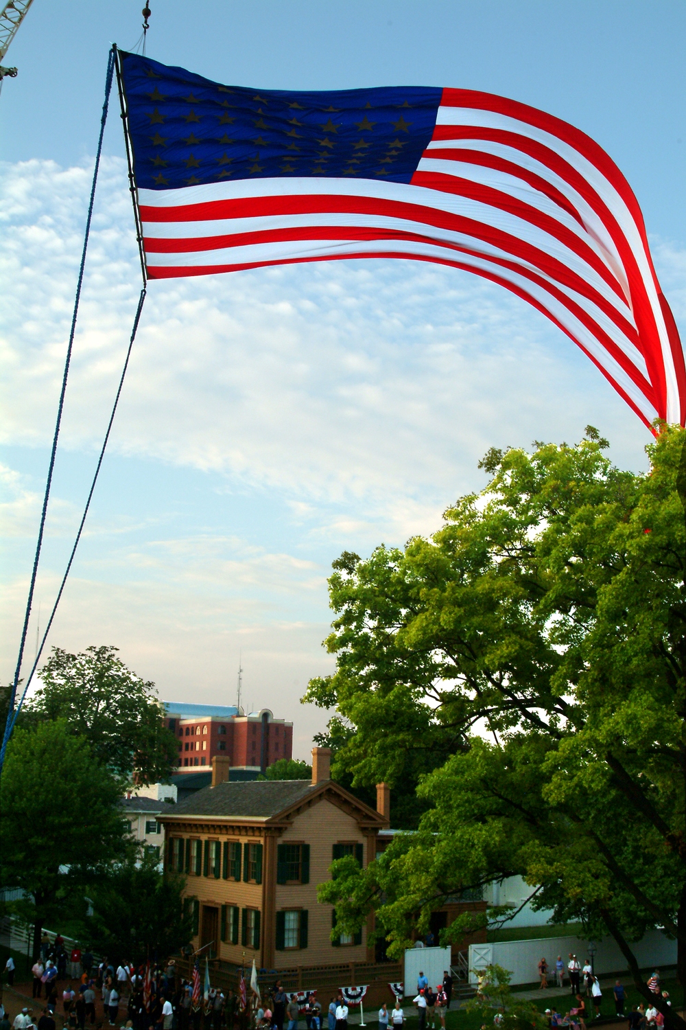 NA Lincoln Home NHS- National Flag Exhibit Honor Our Flag, Owens CD exhibit, National Flag