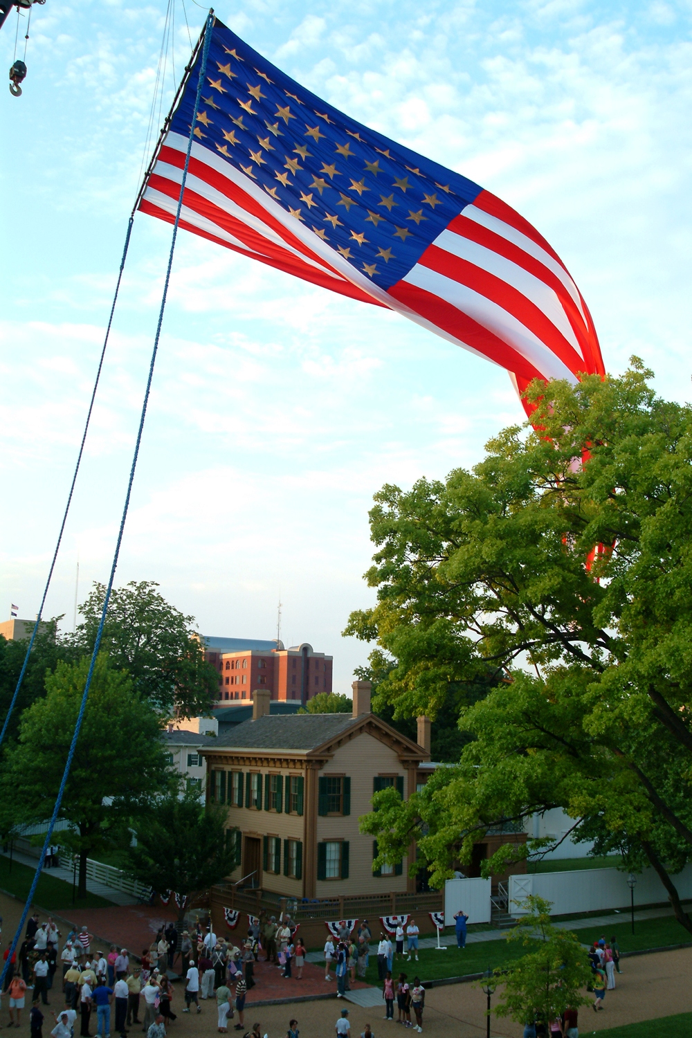 NA Lincoln Home NHS- National Flag Exhibit Honor Our Flag, Owens CD exhibit, National Flag