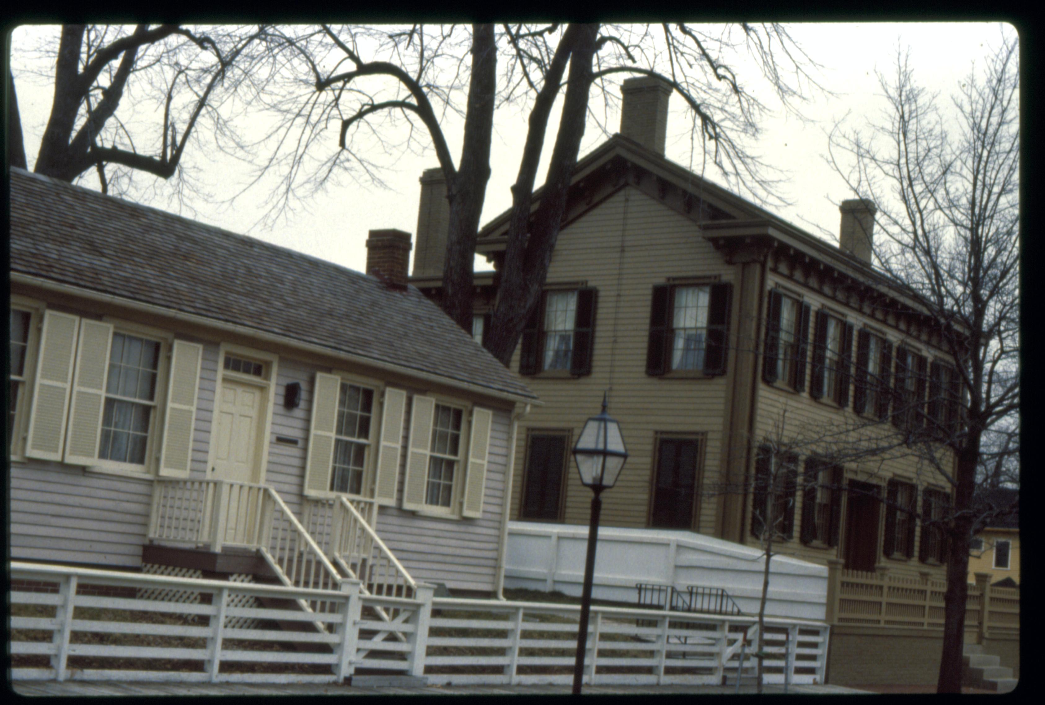 NA Slide Sleeve: LINCOLN HOME, AFTER 1988, WINTER Lincoln, home, winter