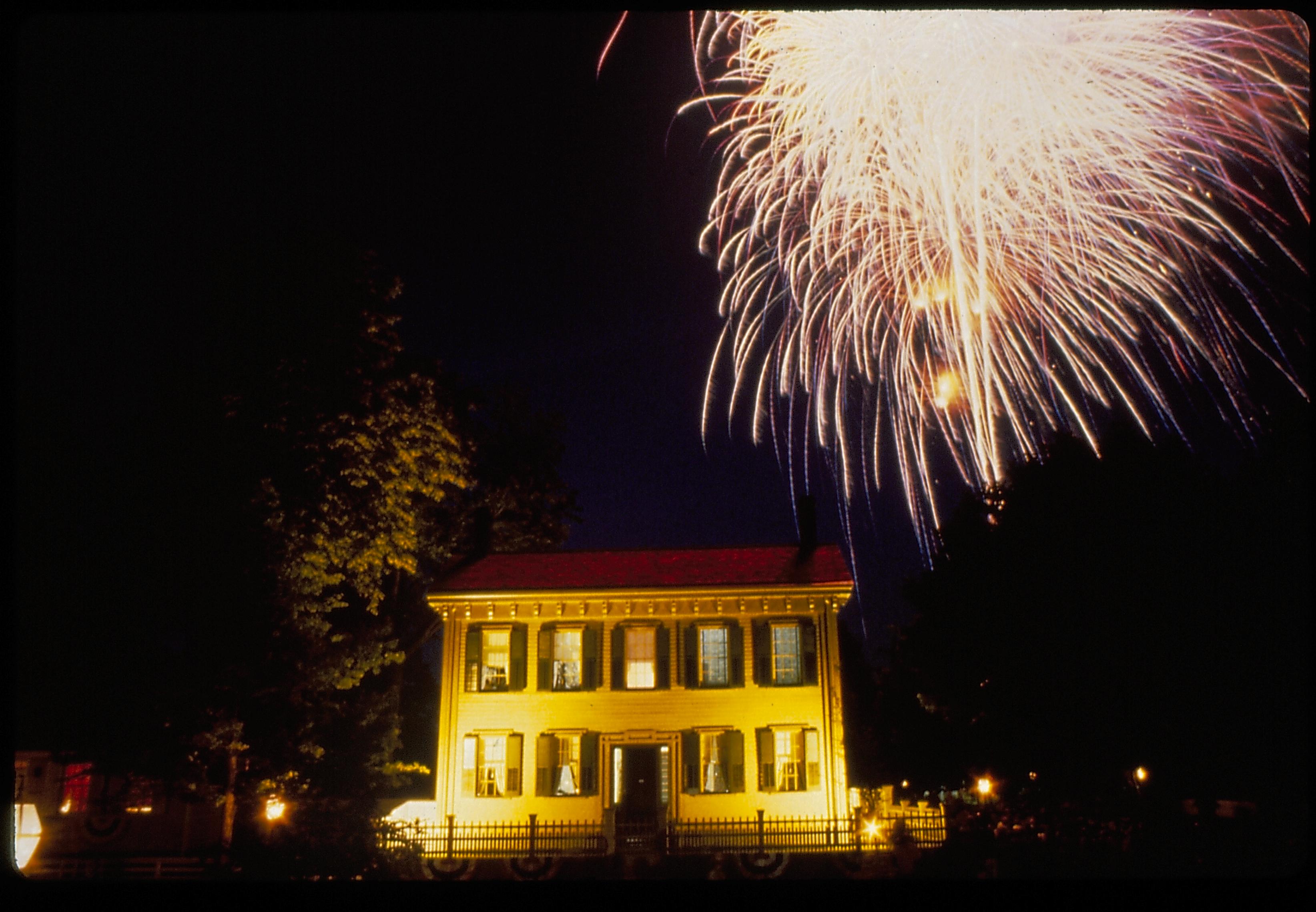 NA Lincoln, home, night, fireworks