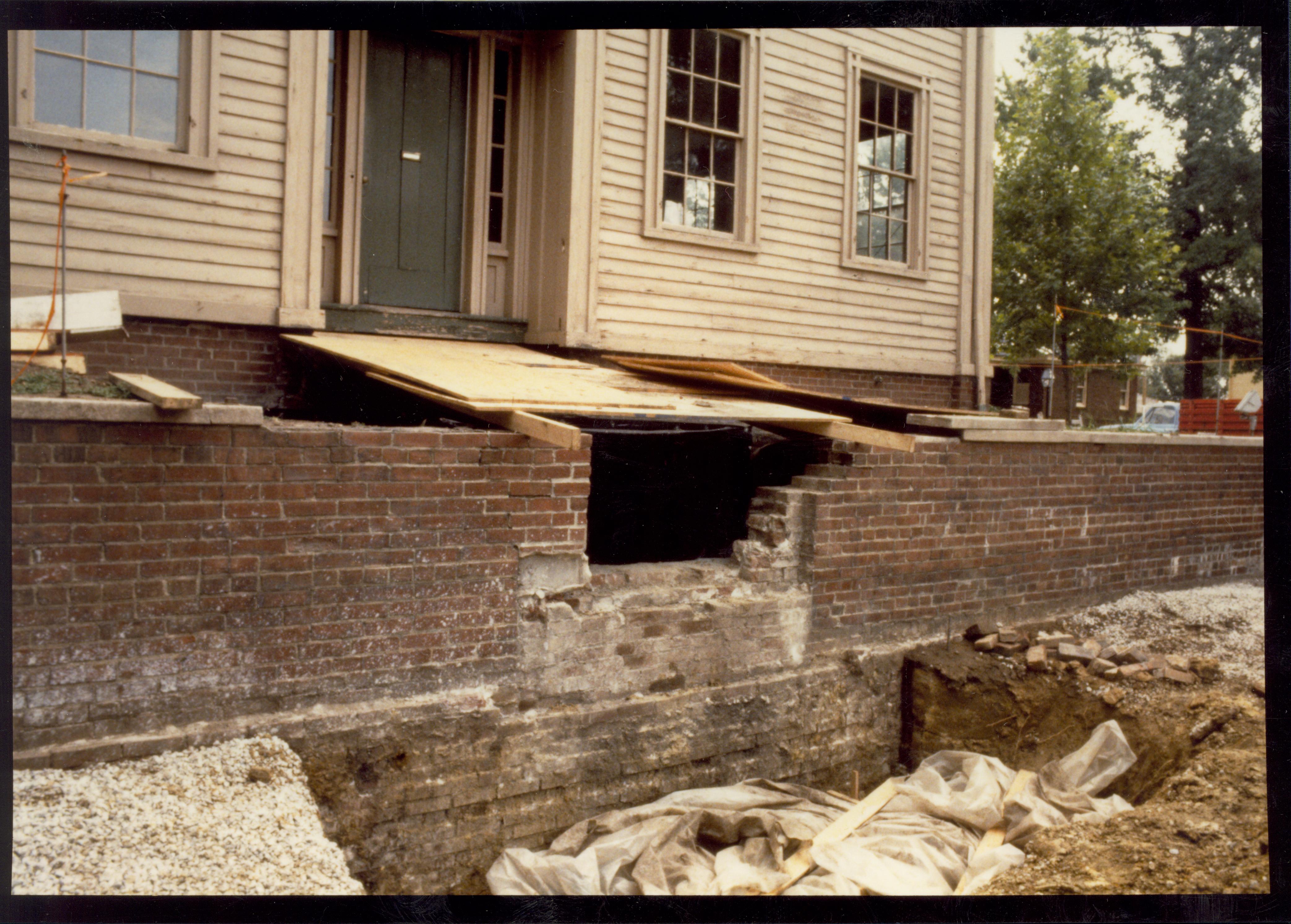 Lincoln Home Front Stairway and Wall Job#44298,PG6,PIC1 Lincoln Home, Restoration, Front, Stairway, Wall