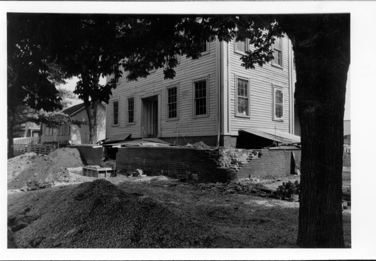 Foundation  No. 16 Lincoln Home, Restoration, Foundation