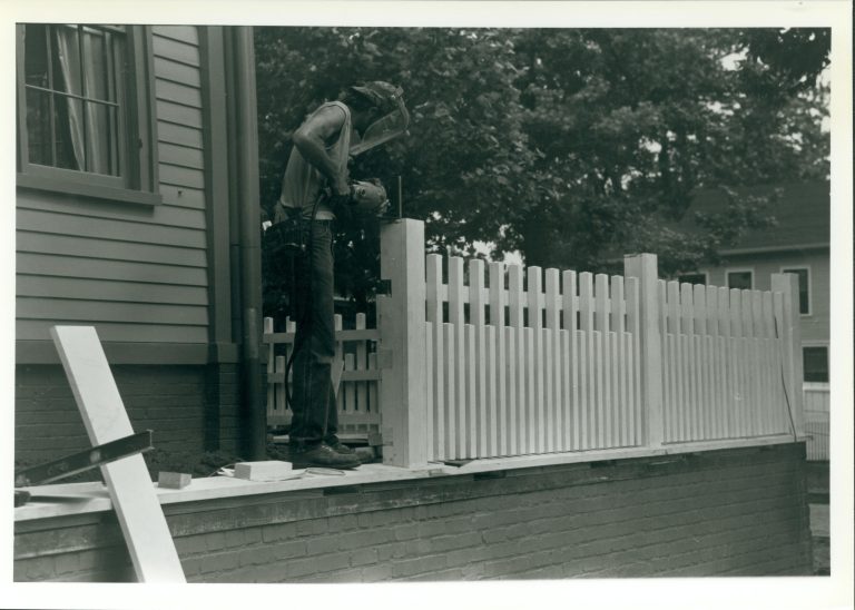 Front Fence 35-18 Lincoln, Home, restoration, fence, front