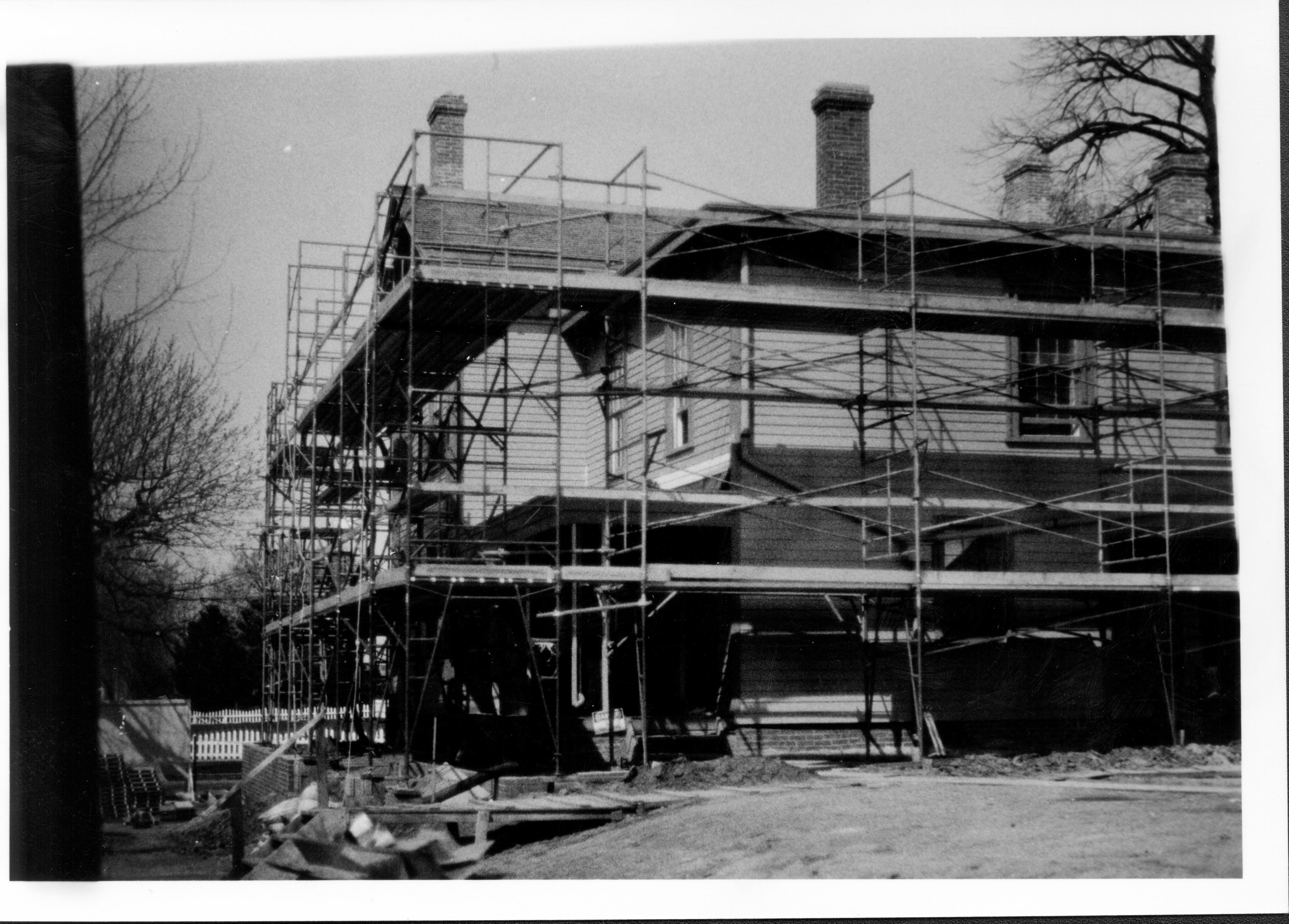 NA Lincoln, Home, Restoration, scaffolding
