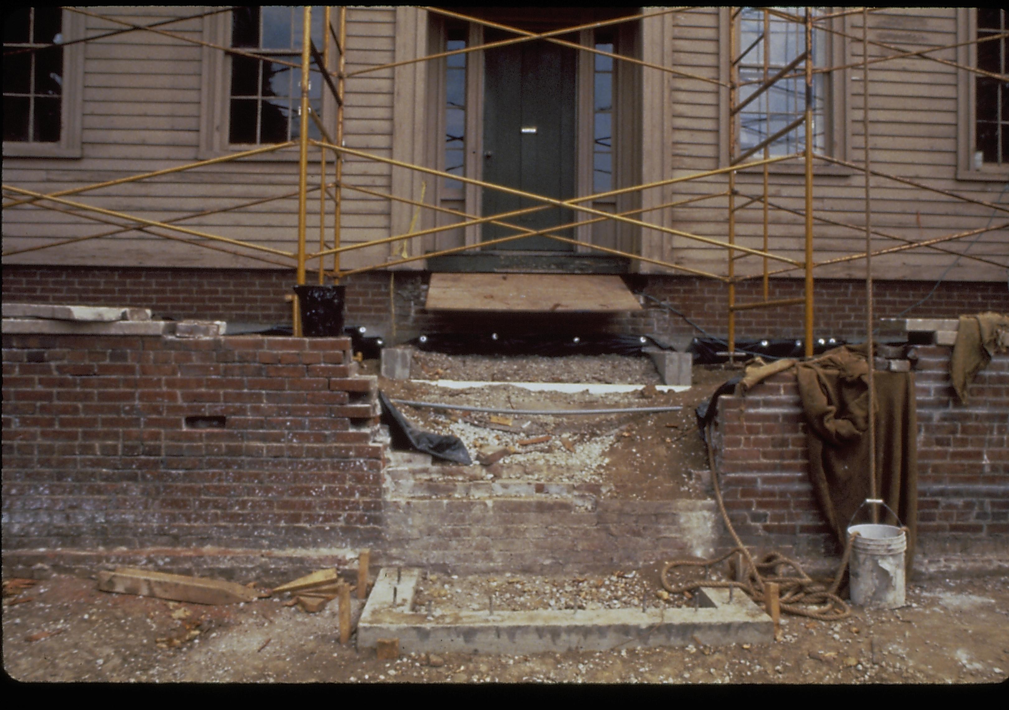 NA Lincoln, Home, Restoration, scaffolding, steps, stairs