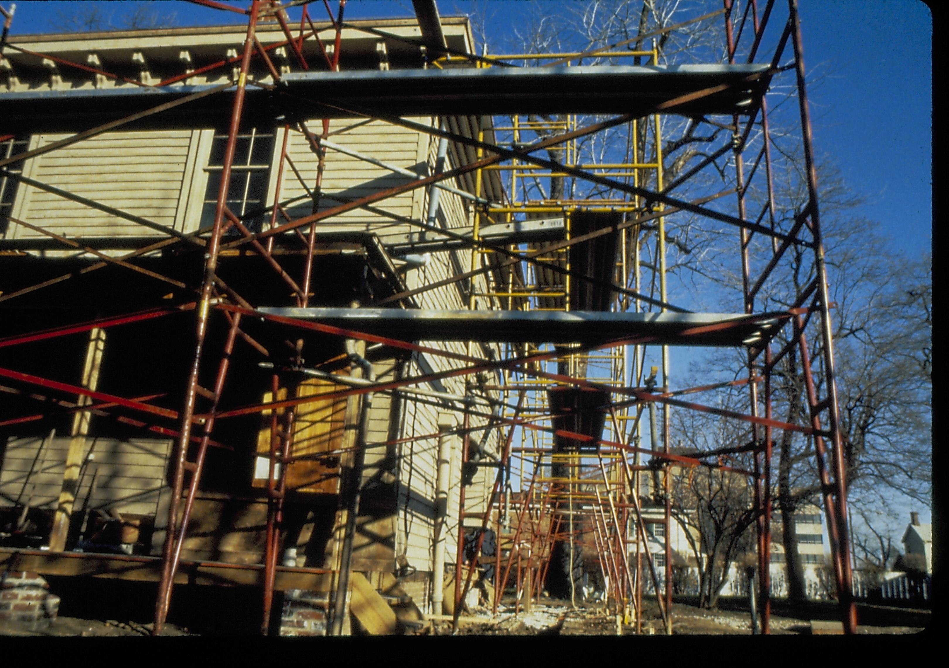 NA slide sleeve (Lincoln Home Restoration - Duplicates) Lincoln, Home, Restoration, scaffolding