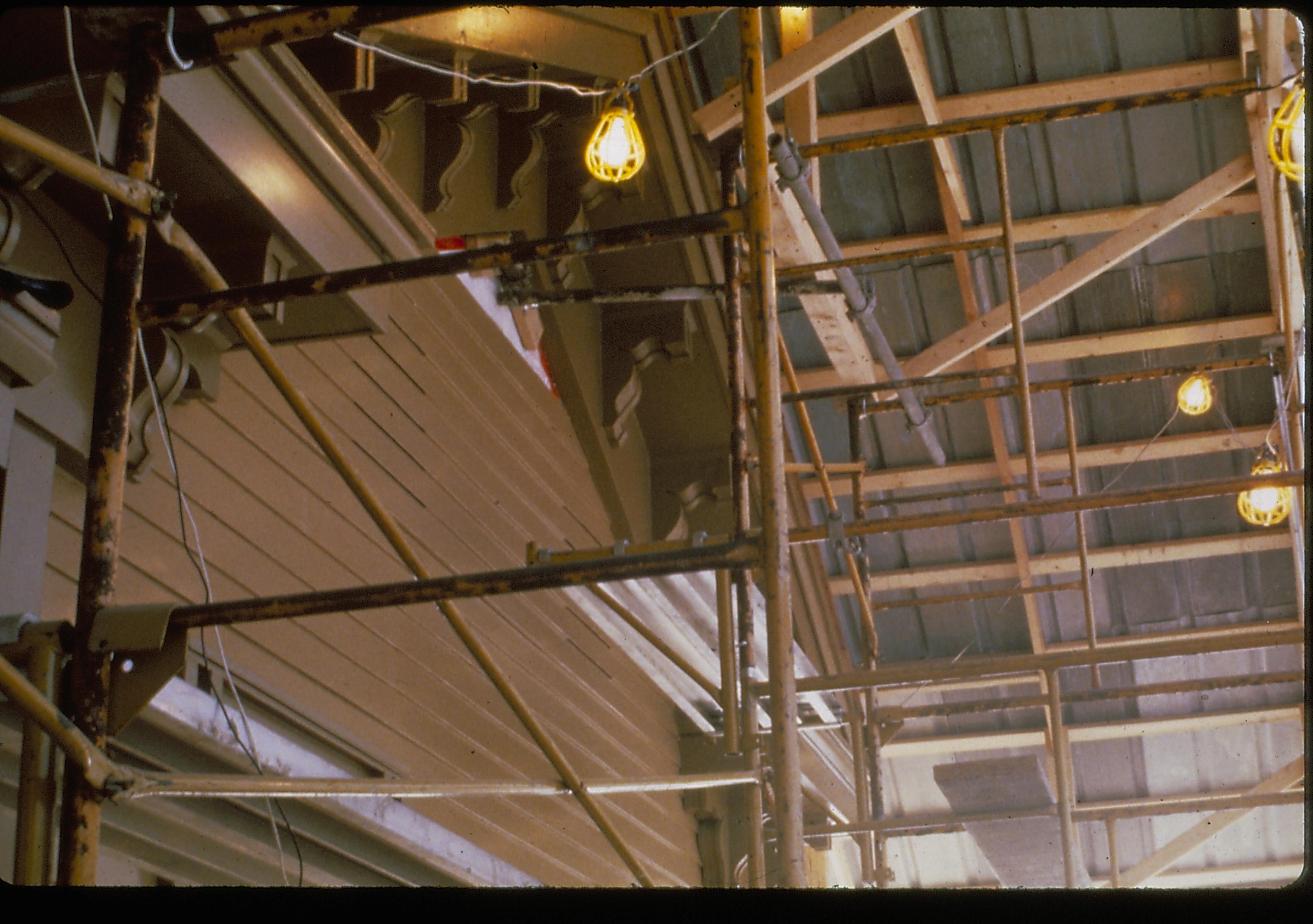 NA slide sleeve (Lincoln Home Restoration - Duplicates) Lincoln, Home, Restoration, scaffolding, siding