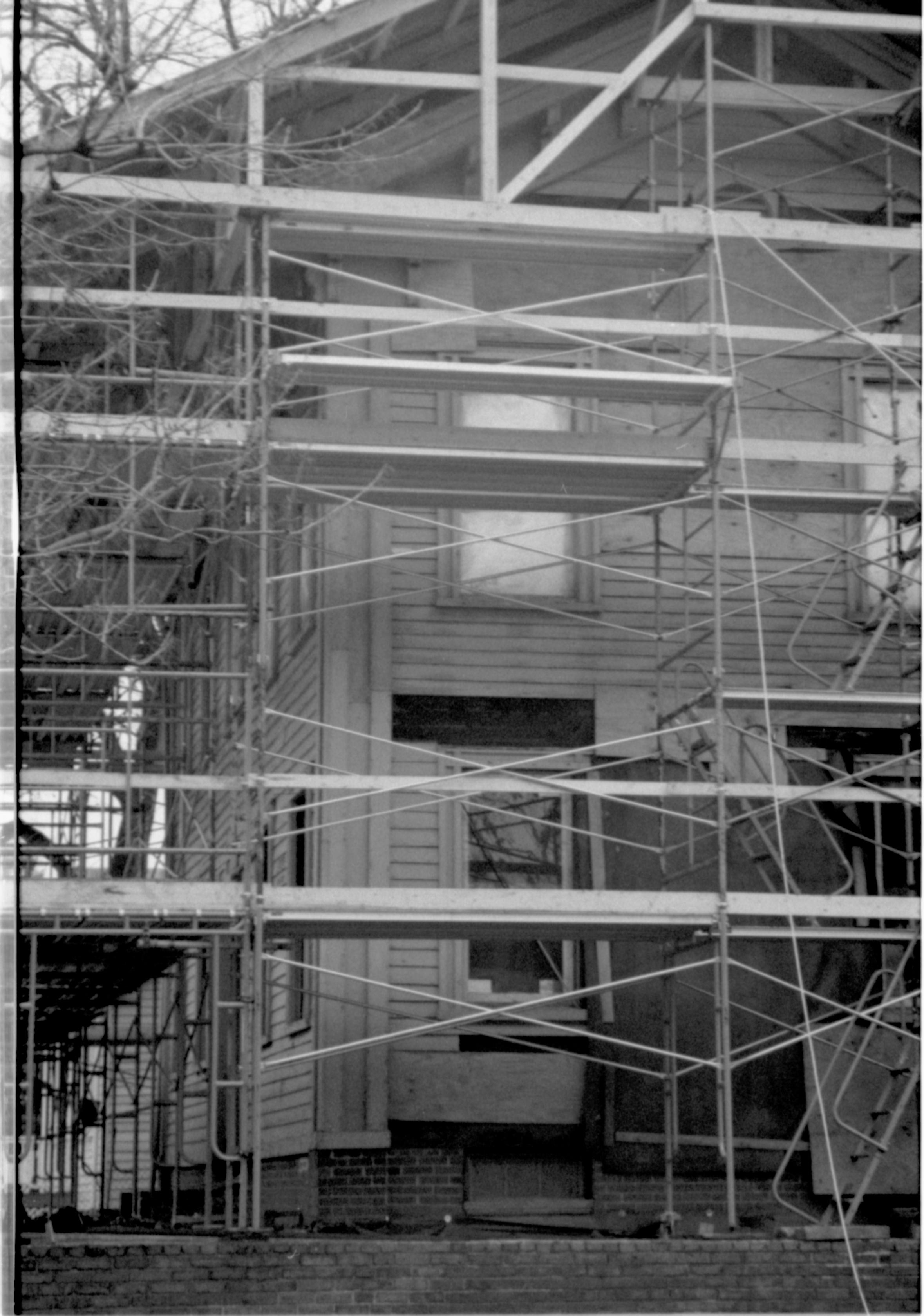 NA Lincoln, Home, Restoration, Scaffolding