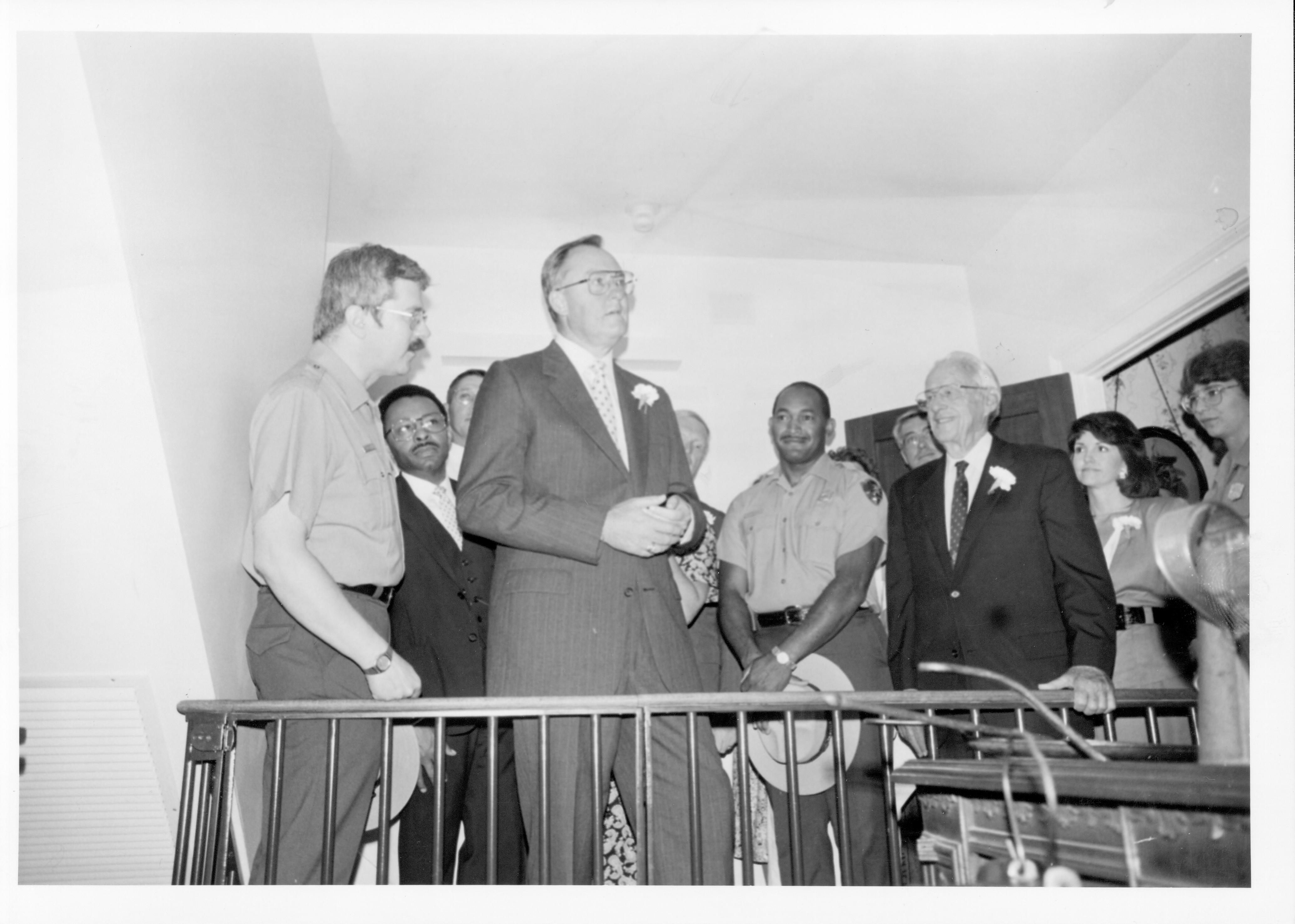 Gov. Thompson In R. 55-30 Lincoln, Home, Restoration, Rededication