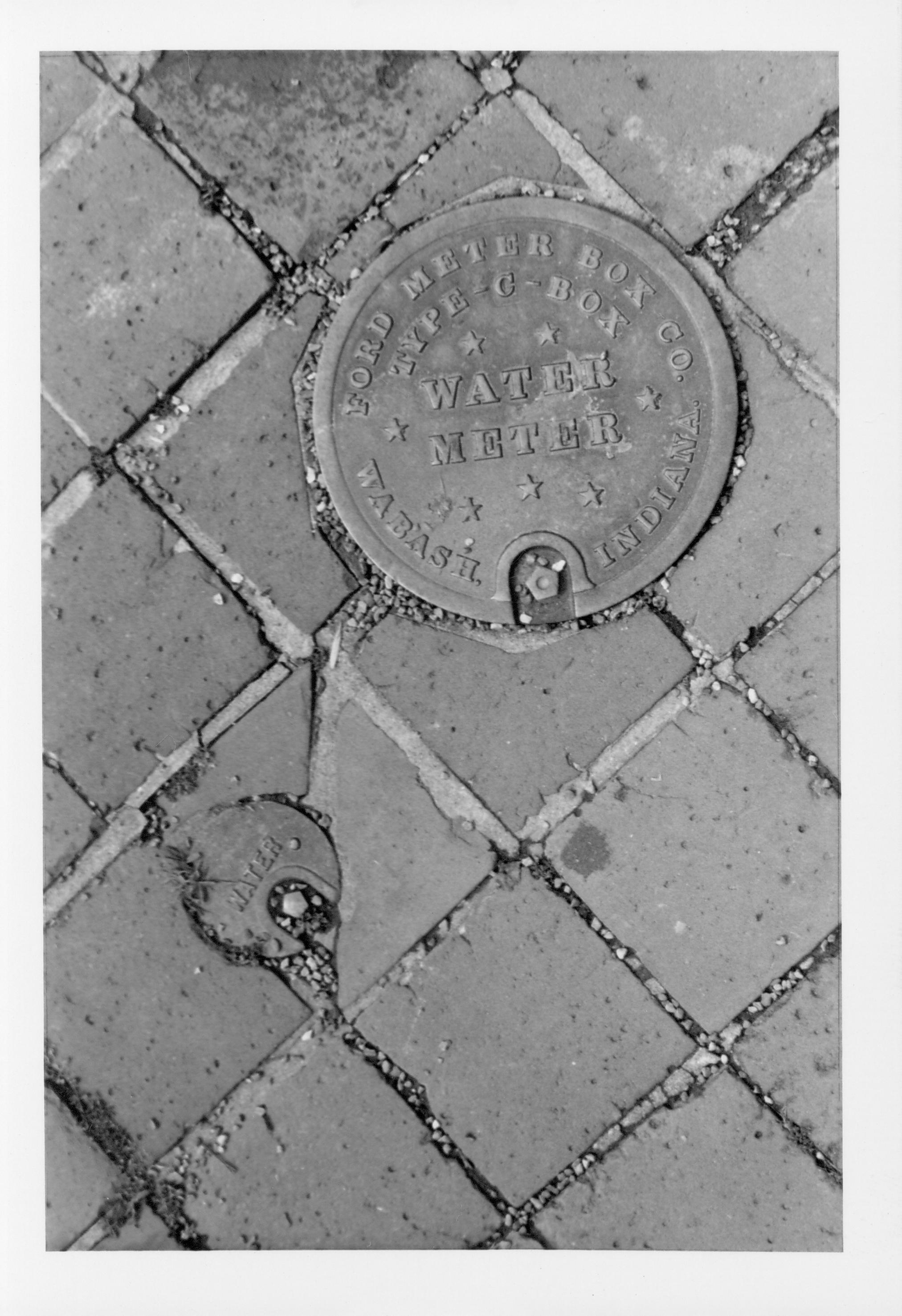 The Lincoln Home water meter, prior to the 1987-88 restoration.