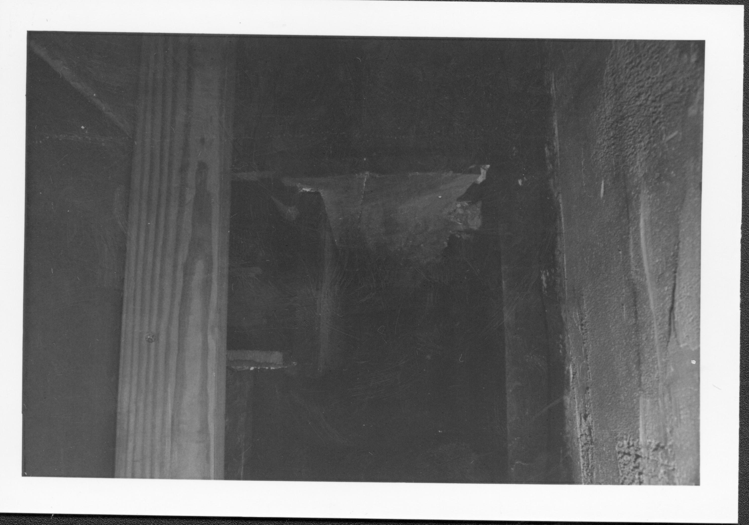 NA Lincoln Home NHS, investigation of front stairway, HS-01 investigation, front stairs