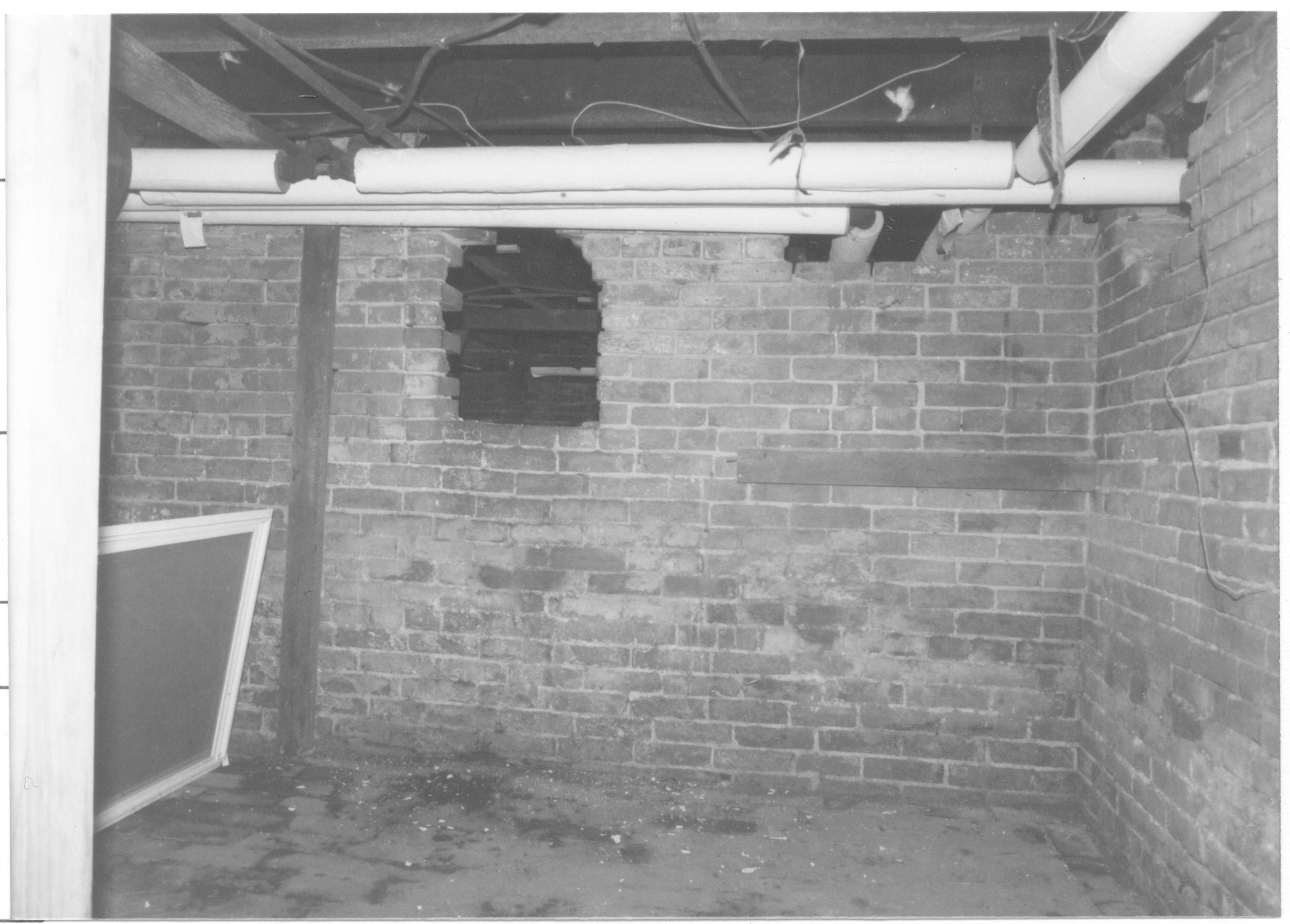 Morse House HS-9 12-4; Room 004, North Wall, Cellar Morse House, Interior