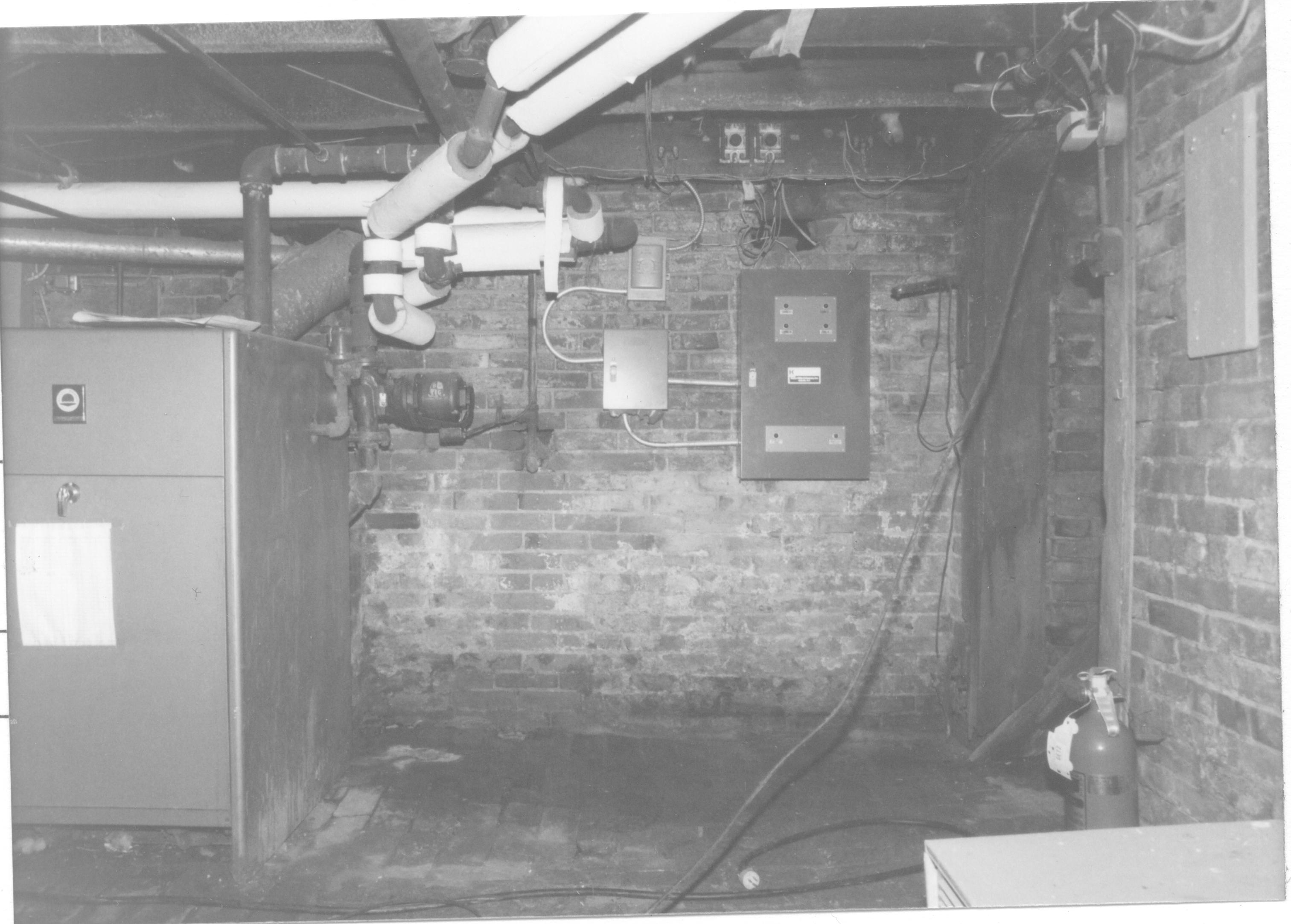 Morse House HS-9 12-8; Room 004, South Wall, Cellar Morse House, Interior