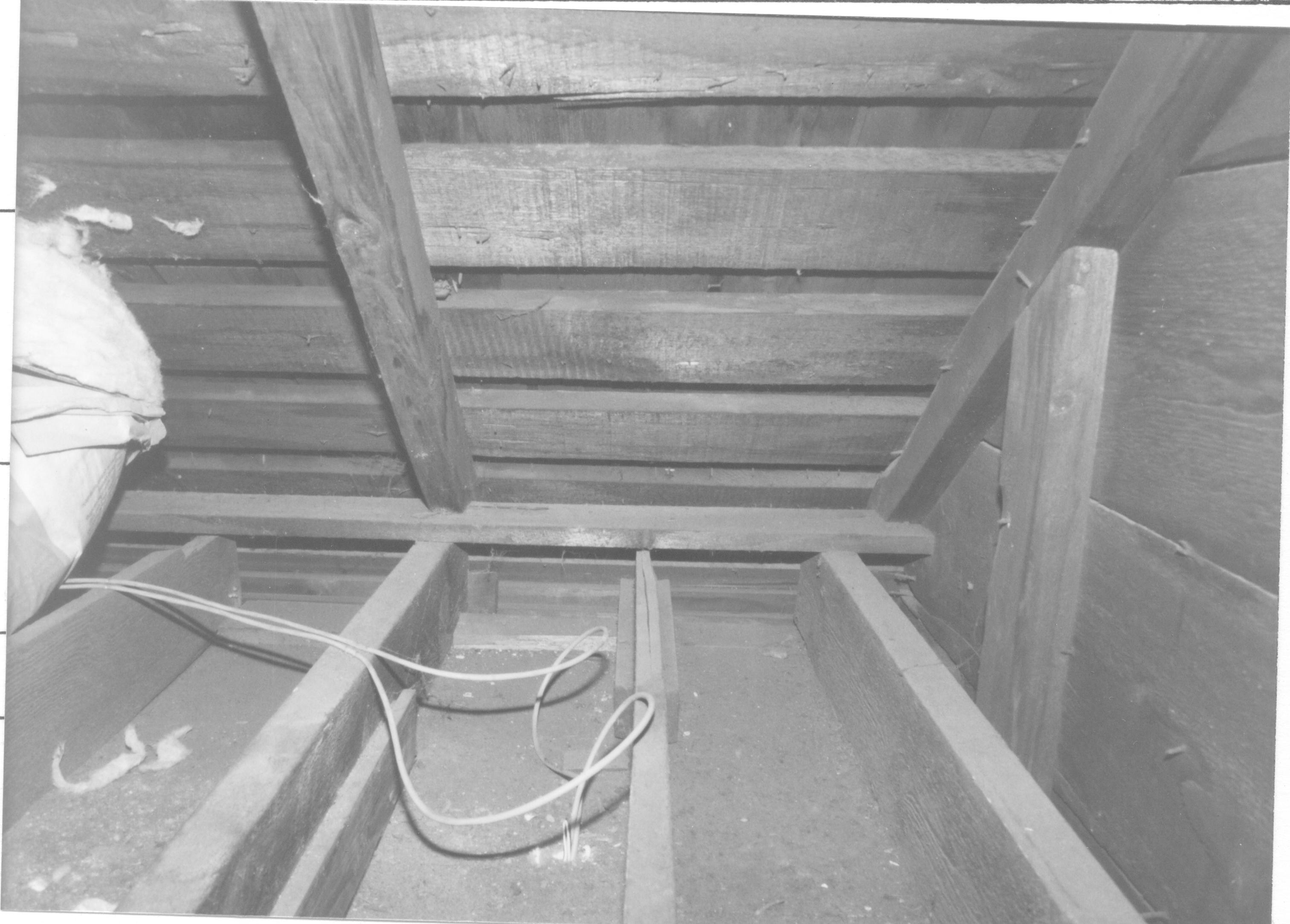 Morse House HS-9 12-17; Room 301, Rafters and Joists Southwest corner, Attic Morse House, Interior