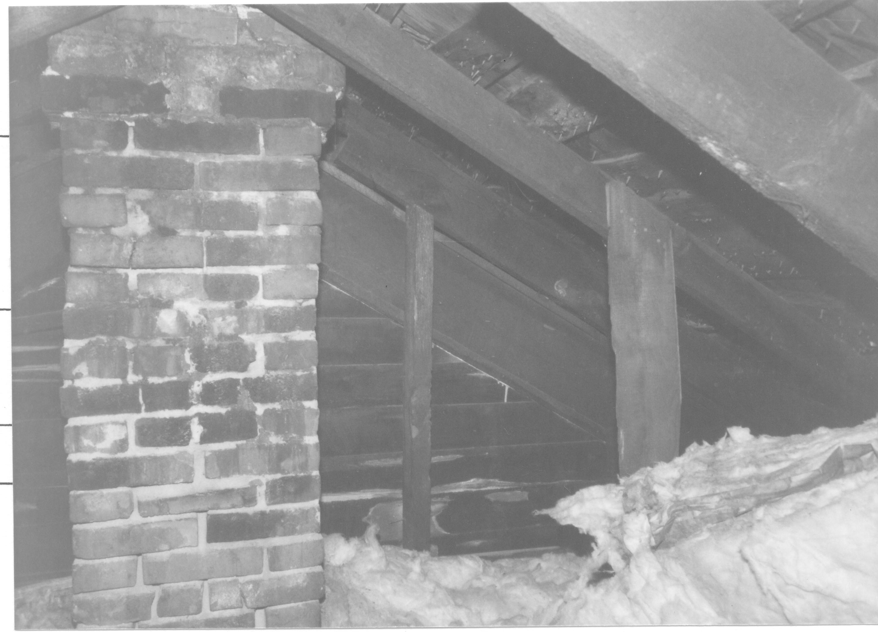 Morse House HS-9 13-12; Room 302, View - West, Attic Morse House, Interior