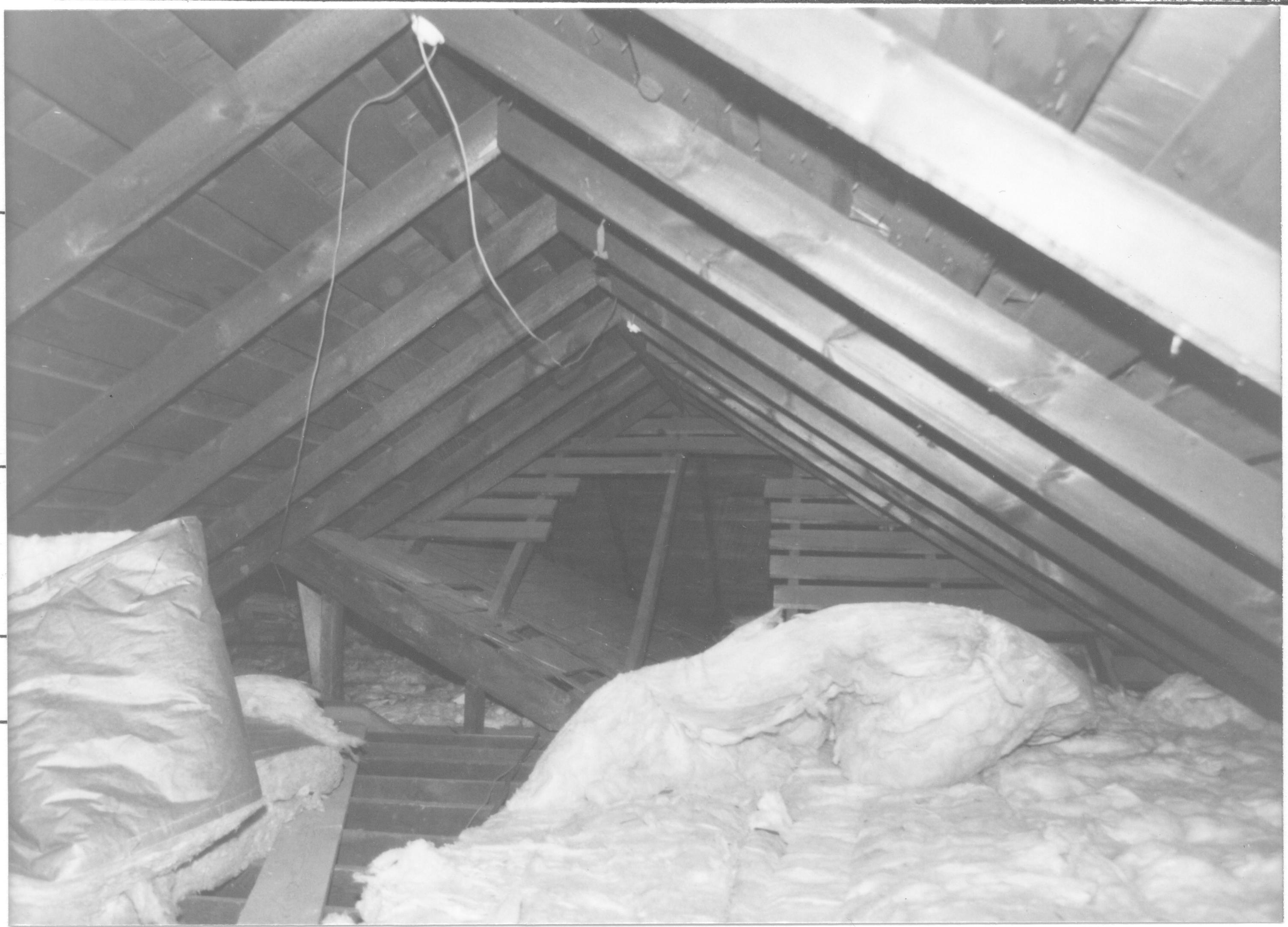 View of the east section of the Morse house attic.