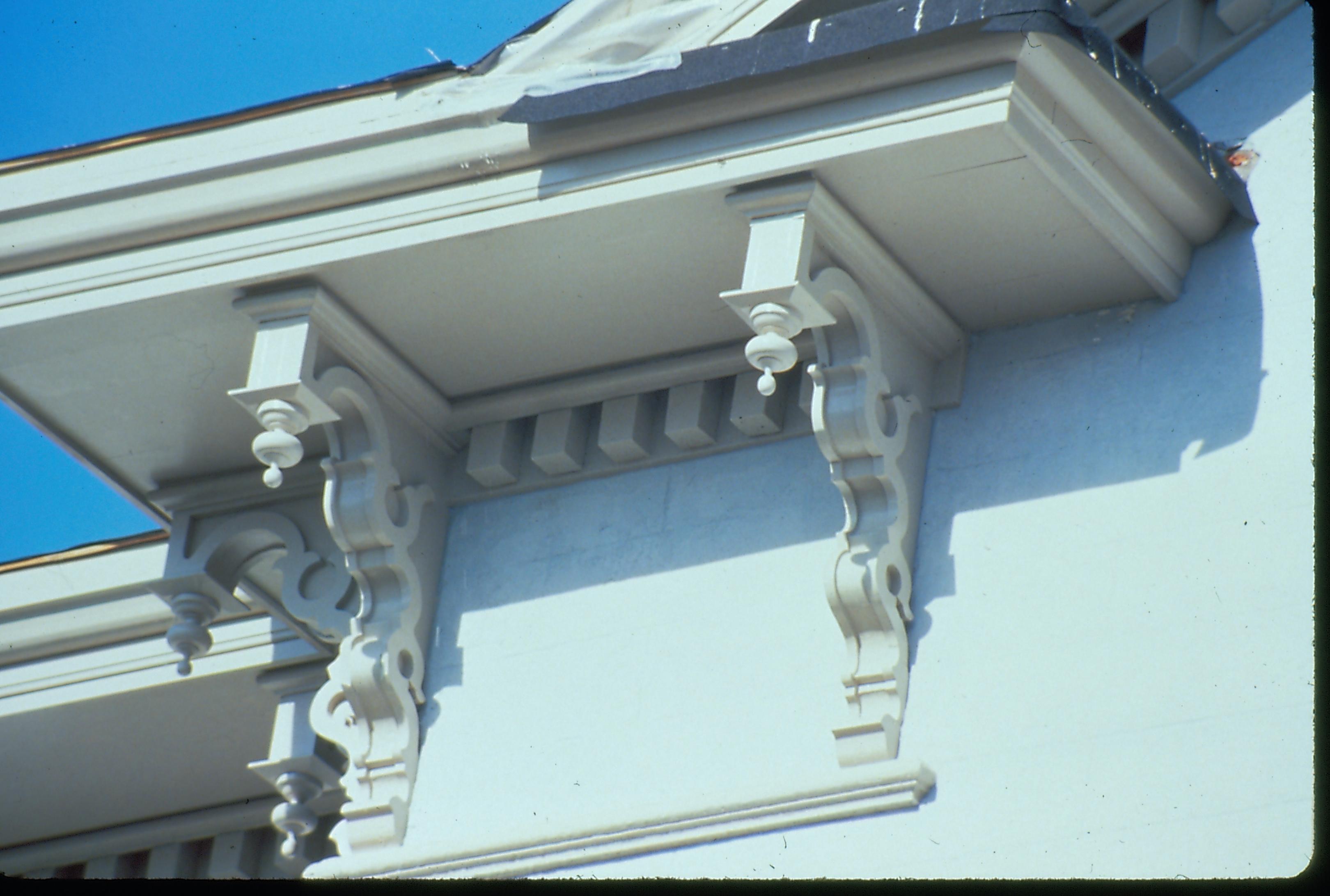 Morse House detail of roof Morse House, Exterior