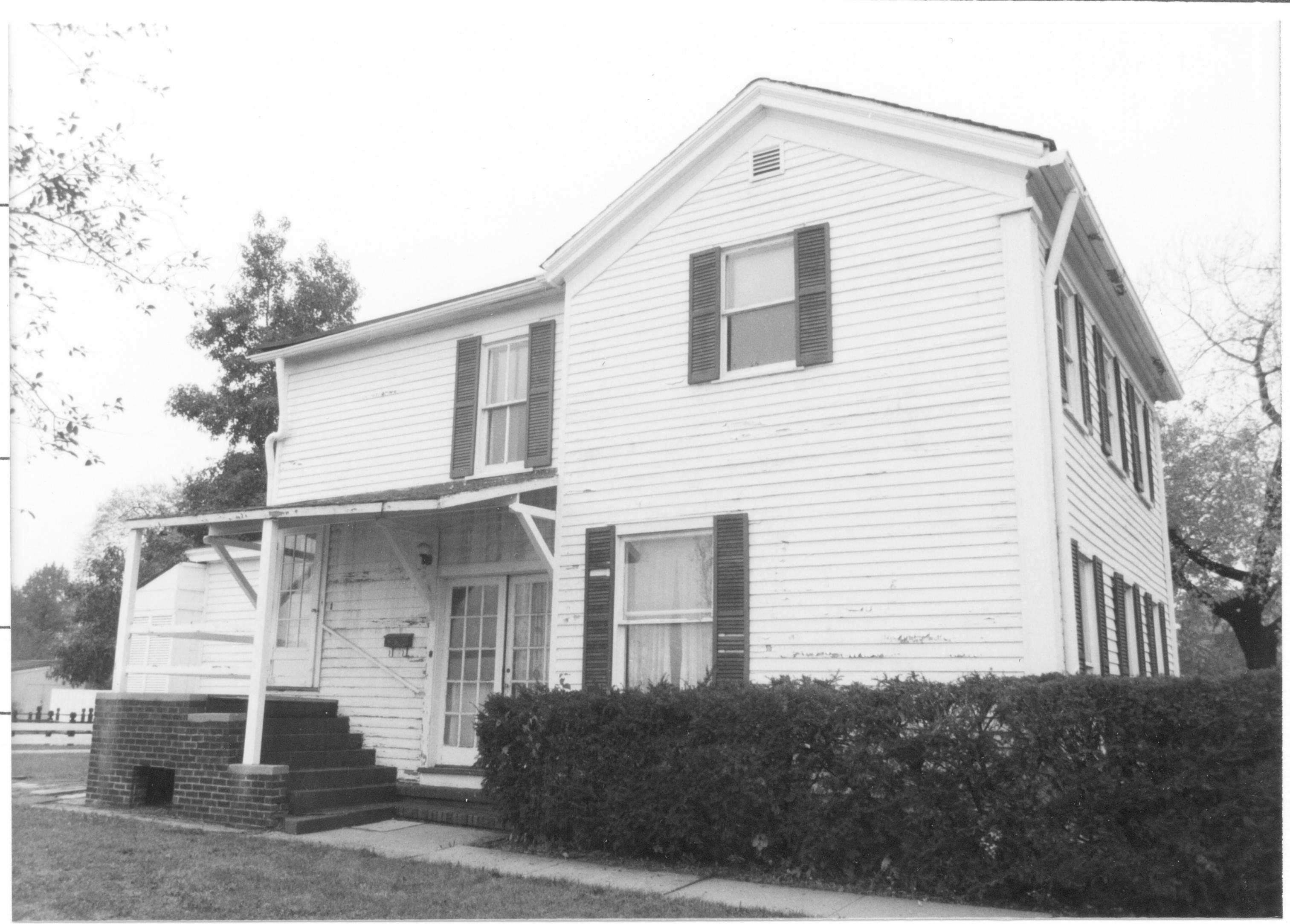 Morse House, HS-9 7-16; East Elevation Morse House, Exterior