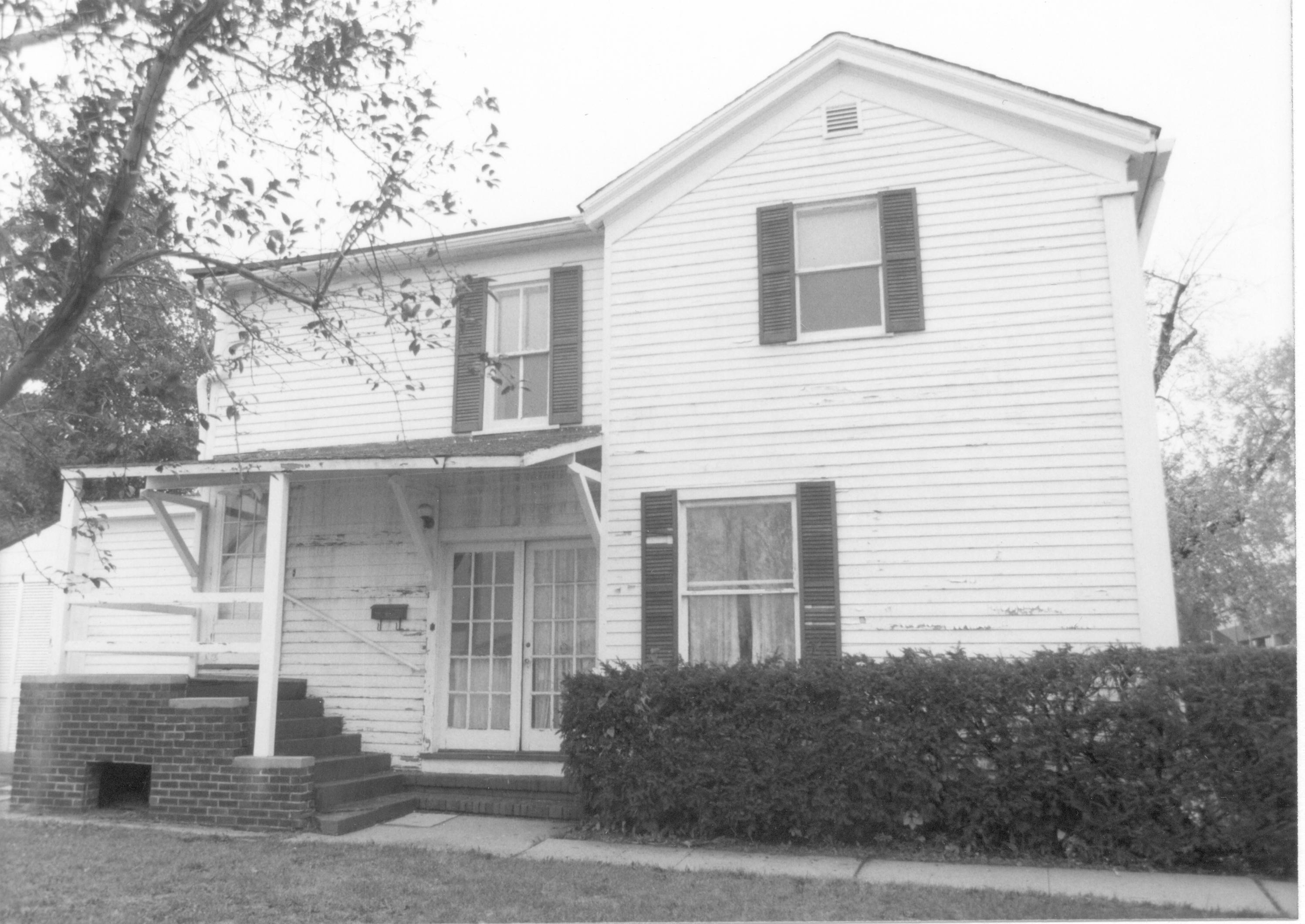 Morse House, HS-9 6-5; East Elevation Morse House, Exterior