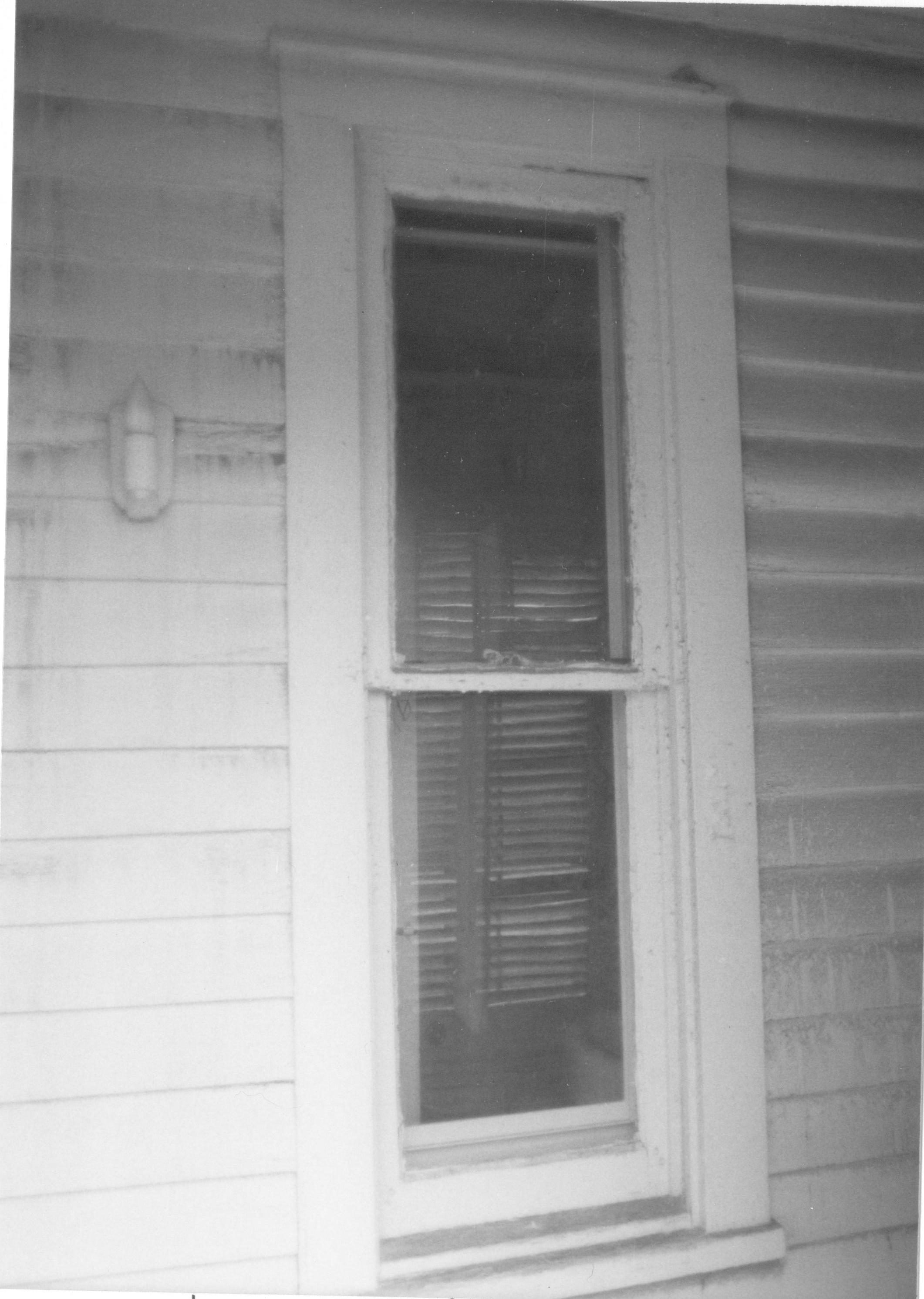 Morse House, HS-9 6-13; Room 109, Window W-1 Morse House, Exterior