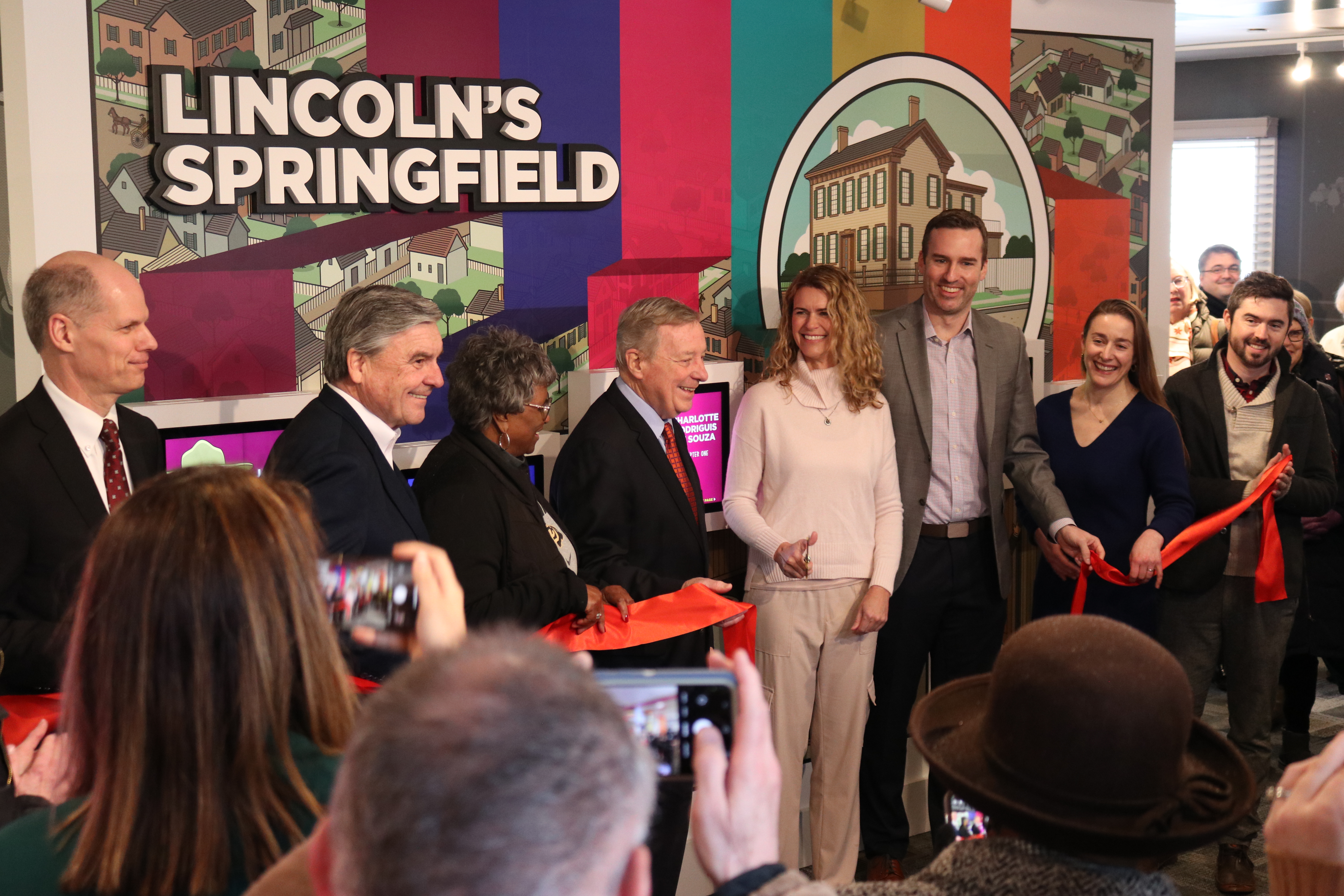 Corneau Exhibit Ribbon Cutting